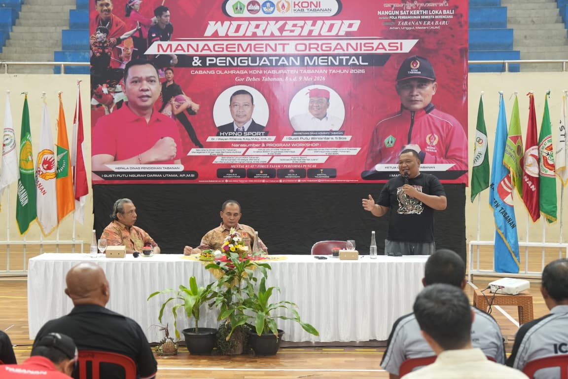 KONI Tabanan Gelar Workshop Manajemen Organisasi dan Penguatan Mental Cabor Tahun 2026