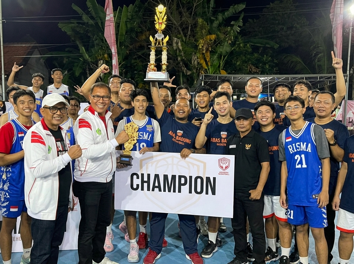 SPENSAKA Basketball Competition 3 Resmi Ditutup, Ketua KONI Tabanan Apresiasi Pembinaan Atlet Muda