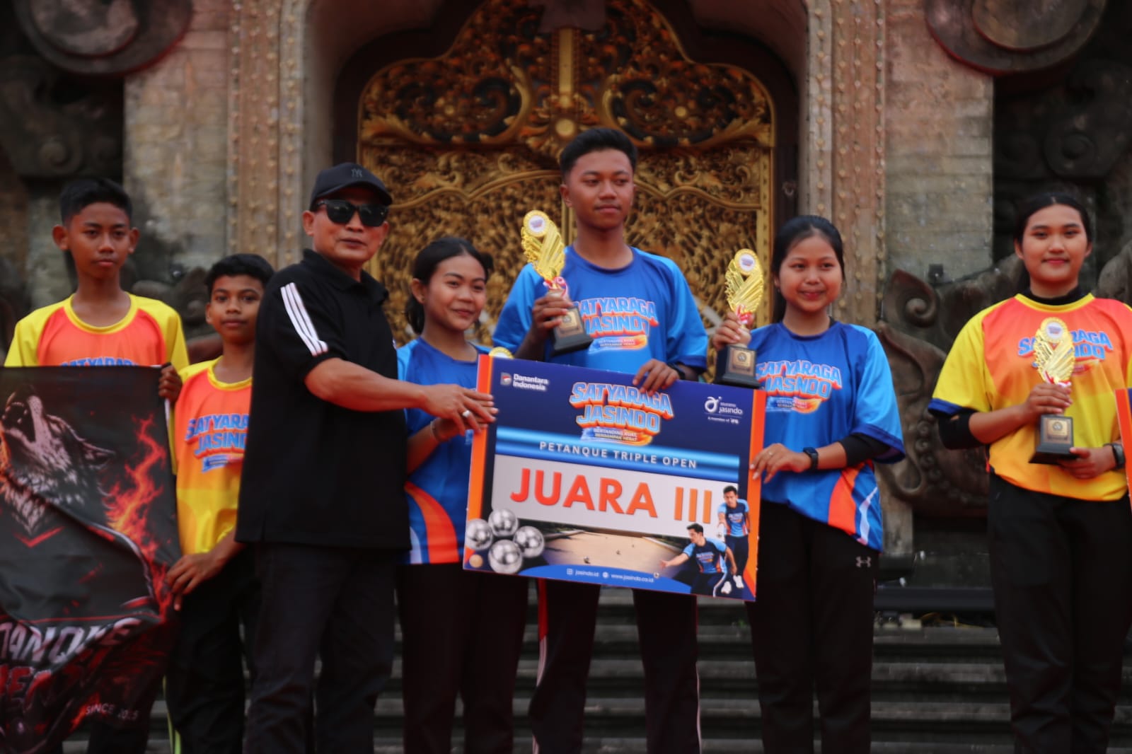 Ketua Umum KONI Tabanan Hadiri Penyerahan Penghargaan Peken Jasindo Petanque Tournament 2026