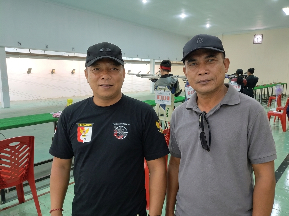 Ketua KONI Tabanan Tinjau Kejuaraan Menembak Bupati Badung 2026, 23 Atlet Tabanan Ambil Bagian